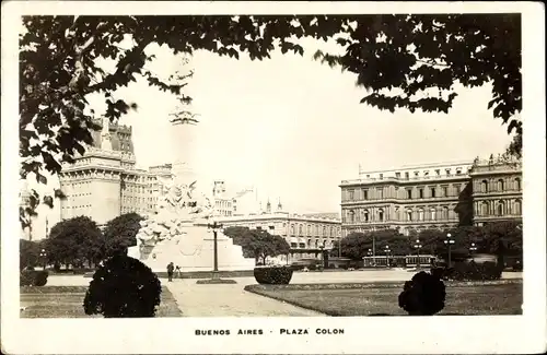 Ak Buenos Aires Argentinien, Plaza Colon