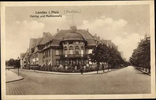 Ak Landau in der Pfalz, Ostring und Moltkestraße