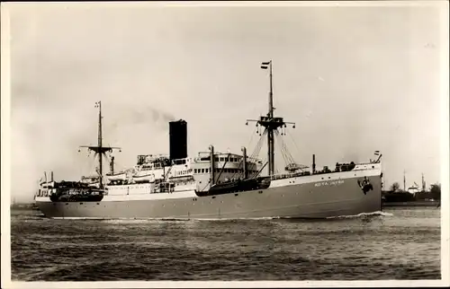 Ak Dampfer MS Kota Inten, Rotterdamsche Lloyd