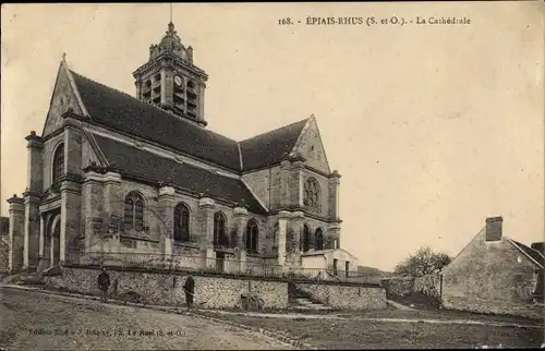 Ak Epiais Rhus Val d'Oise, La Cathedrale