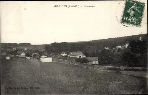 Ak Ableiges Val d'Oise, Panorama