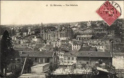 Ak Sèvres Ville d'Avray Hauts de Seine, Vue générale