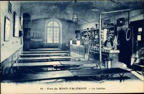 Ak Suresnes Hauts de Seine, Fort du Mont Valérien, La Cantine