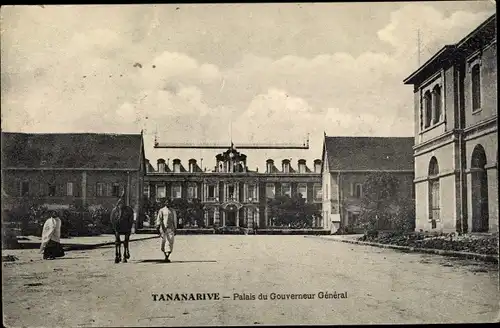 Ak Tananarive Madagaskar, Palais du Gouverneur Général, cheval
