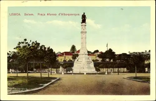 Ak Belem Lisboa Lissabon Portugal, Praca Afonso d'Albuquerque