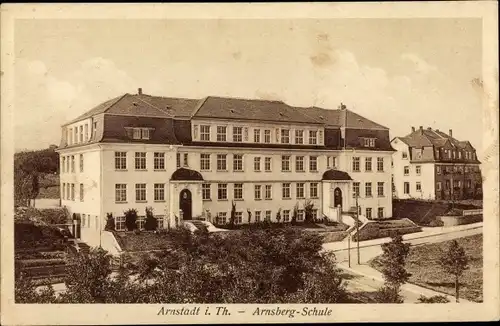 Ak Arnstadt im Ilm Kreis Thüringen, Arnsberg Schule