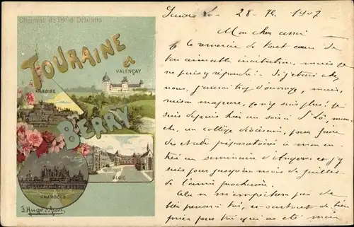 Ak Touraine et Berry Loir et Cher, Blois, Valencay, Amboise, Chambord