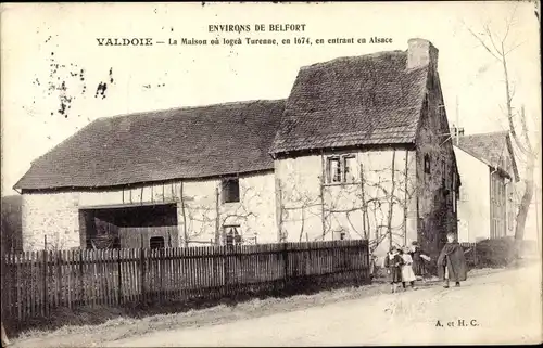 Ak Valdoie Territoire de Belfort, La maison ou logea Turenne en 1674, en entrant en Alsace