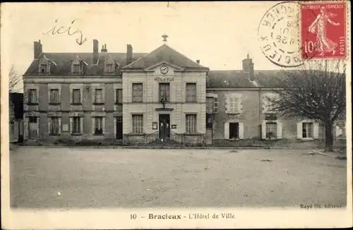 Ak Bracieux Loir et Cher, L'Hotel de Ville