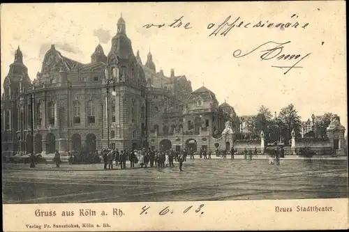 Ak Köln am Rhein, Neues Stadttheater