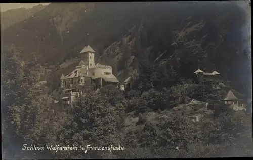 Ak Franzensfeste Fortezza Südtirol, Schloss Welfenstein, Totalansicht