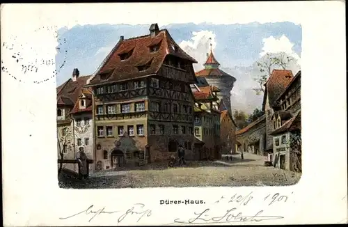 Künstler Ak Nürnberg in Mittelfranken Bayern, Dürer Haus