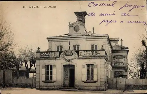 Ak Deuil Val d'Oise, La Mairie