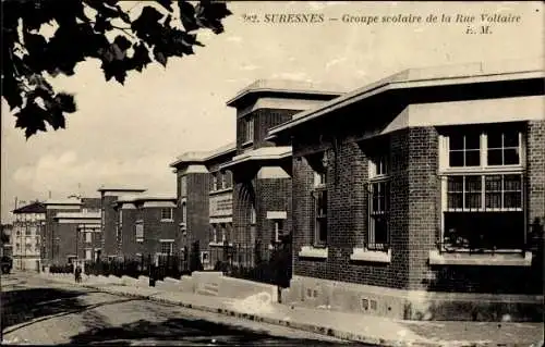 Ak Suresnes Hauts de Seine, Groupe scolaire de la Rue Voltaire