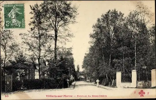 Ak Villiers sur Marne Val de Marne, Avenue du Gros Chene