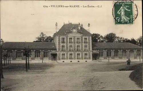 Ak Villiers sur Marne Val de Marne, Les Ecoles, Schulen