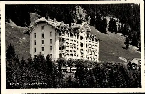 Ak Leysin Kt. Waadt Schweiz, Hotel Les Chamois