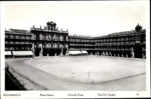 Ak Salamanca Kastilien und León Spanien, Plaza Mayor