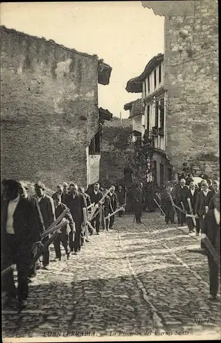 Ak Fuenterrabia Baskenland, Le Procesion del Viernes Santo