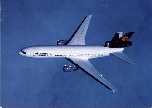 Ak Deutsches Passagierflugzeug, Lufthansa, McDonnell Douglas DC 10 30