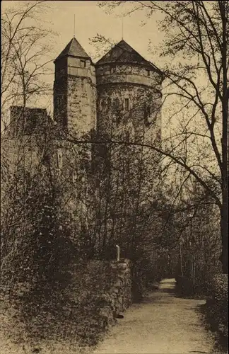 Ak Stolpen in Sachsen, Blick auf das Schloss, Koselturm