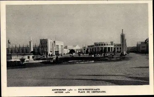 Ak Antwerpen Anvers Flandern, Place du Centenaire, Weltausstellung 1930