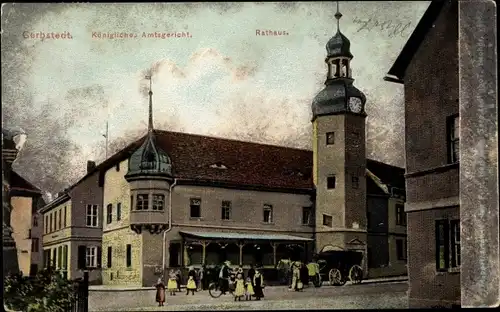 Ak Gerbstedt im Kreis Mansfeld Südharz, Kgl. Amtsgericht, Rathaus