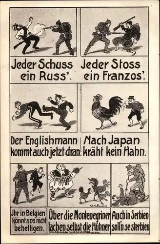 Ak Jeder Schuss ein Russ, jeder stoß ein Franzos