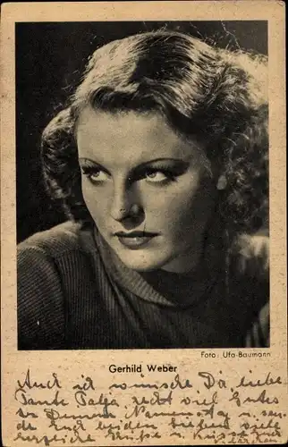 Ak Schauspielerin Gerhild Weber