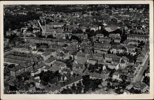 Ak Landau in der Pfalz, Fliegeraufnahme