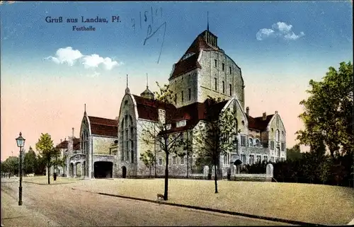 Ak Landau in der Pfalz, Festhalle