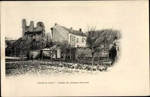Ak Chars Val d'Oise, Ruines du Chateau Gaillard