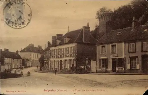 Ak Seignelay Yonne, La Tour de l'ancien Chateau