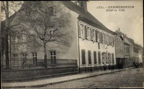 Ak Germersheim in Rheinland Pfalz, Hôtel de Ville