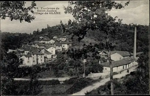 Ak Saint Junien Haute Vienne, Village de Glane