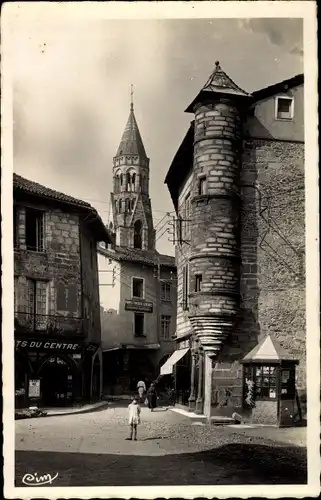 Ak St. Leonard Haute Vienne, Vieilles Maisons, Tour historique