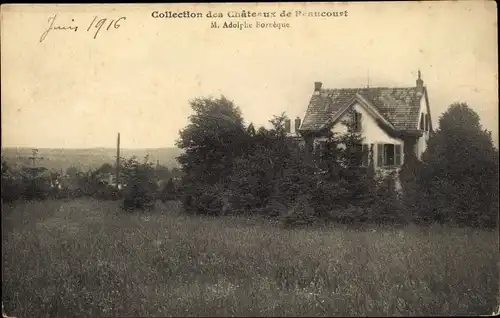 Ak Beaucourt Territoire de Belfort, Chateau en 1916