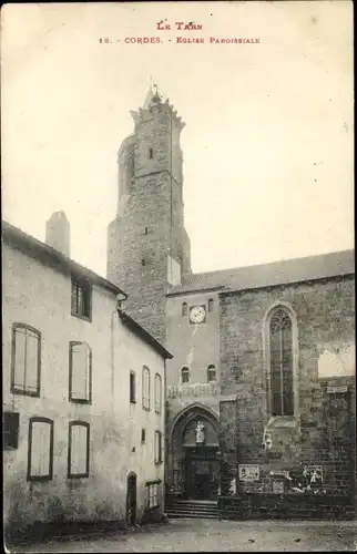 Ak Cordes Tarn, Eglise Paroissiale