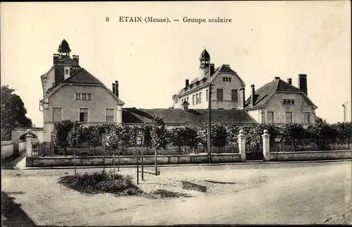 Ak Étain Lothringen Meuse, Groupe scolaire