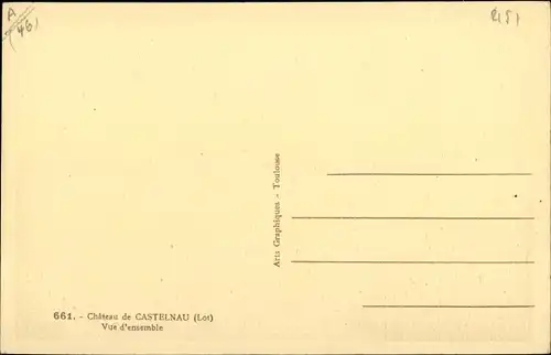 Ak Castelnau Lot, Chateau