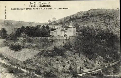 Ak Cahors Lot, L'Ermitage, Demeure de la Famille Gambetta