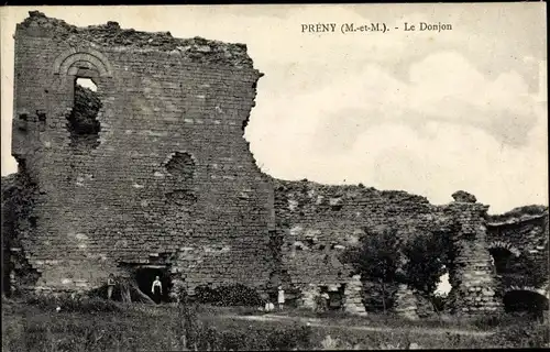 Ak Prény Lothringen Meurthe et Moselle, Le Donjon