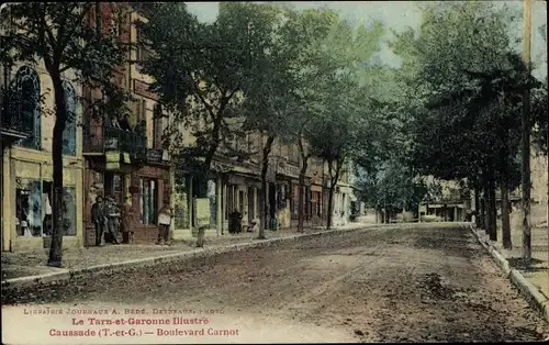 Ak Caussade Tarn et Garonne, Boulevard Carnot