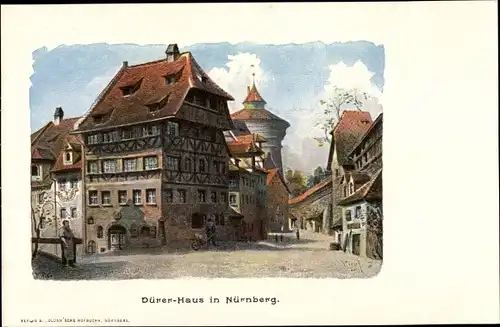 Künstler Ak Nürnberg in Mittelfranken Bayern, Dürer Haus