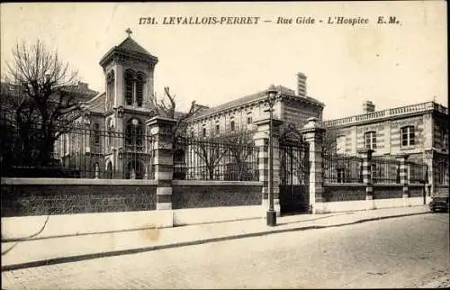 Ak Levallois Perret Hauts de Seine, Rue Gide, L'Hospice