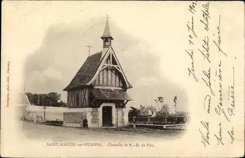 Ak Saint Martin sur Ouanne Yonne, Chapelle de Notre Dame de Pitié