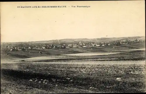 Ak Saint Maurice aux Riches Hommes Mauny Yonne, Vue Panoramique, Ort, Umgebung