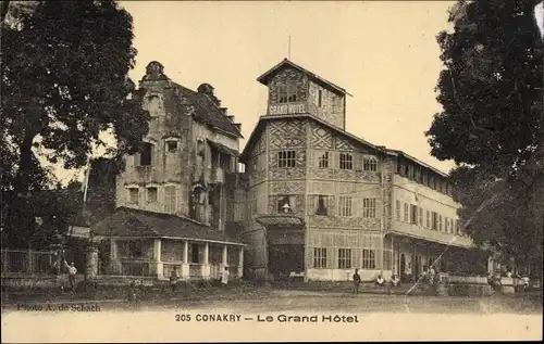 Ak Conakry Guinea, Le Grand Hotel