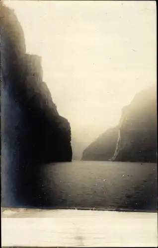 Foto Ak Norwegen, Fjordpartie