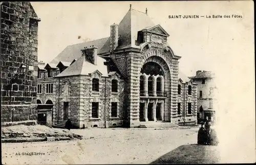 Ak Saint Junien Haute-Vienne, La Salle des Fetes